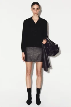 KNITTED LINEN-MERINO SHIRT