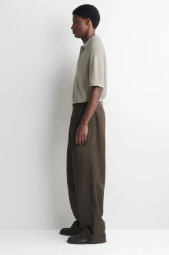 KNITTED LINEN-SILK POLO SHIRT