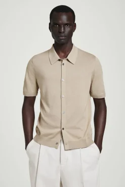 KNITTED LINEN-SILK SHIRT