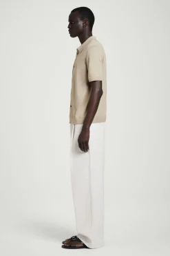 KNITTED LINEN-SILK SHIRT
