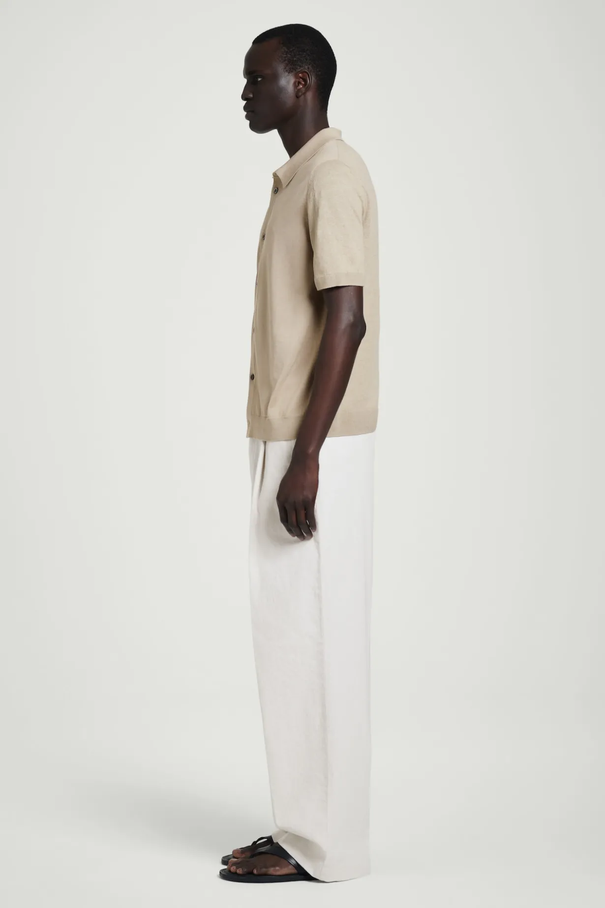KNITTED LINEN-SILK SHIRT