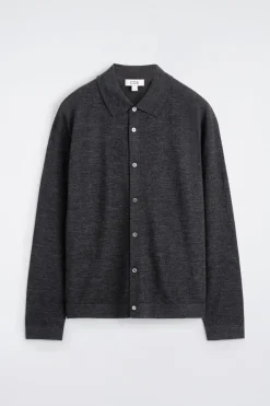 KNITTED MERINO WOOL SHIRT