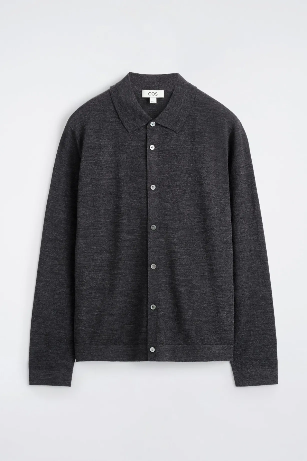 KNITTED MERINO WOOL SHIRT