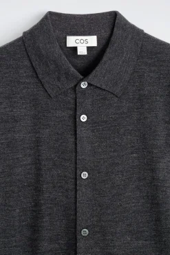 KNITTED MERINO WOOL SHIRT