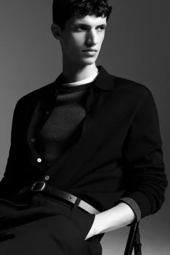 KNITTED MERINO WOOL SHIRT