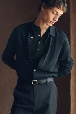 KNITTED MERINO WOOL SHIRT