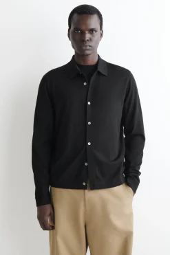 KNITTED MERINO WOOL SHIRT