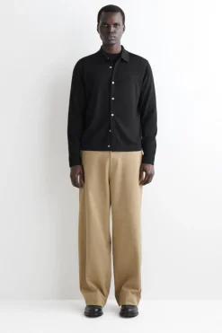 KNITTED MERINO WOOL SHIRT