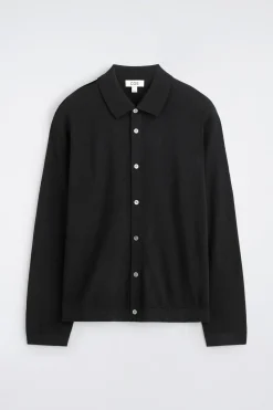 KNITTED MERINO WOOL SHIRT