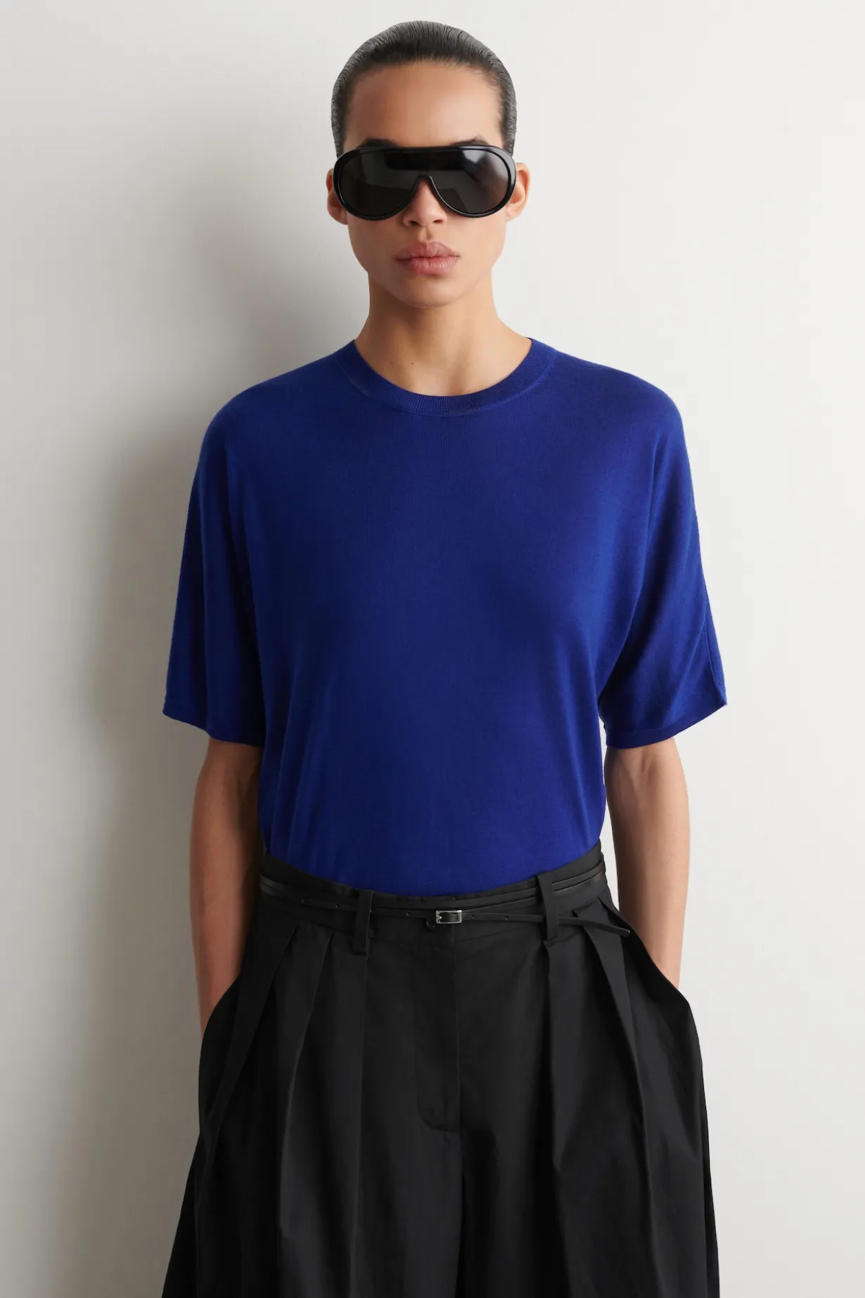 KNITTED MERINO WOOL T-SHIRT