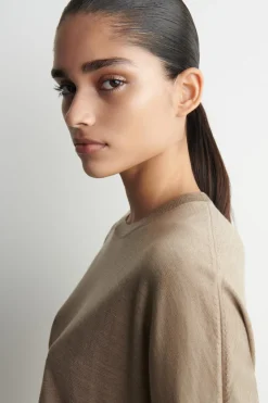 KNITTED MERINO WOOL T-SHIRT