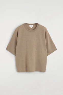 KNITTED MERINO WOOL T-SHIRT