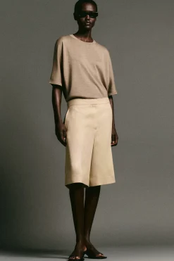 KNITTED MERINO WOOL T-SHIRT