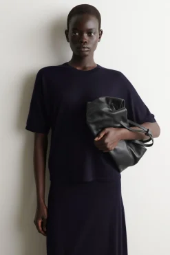 KNITTED MERINO WOOL T-SHIRT