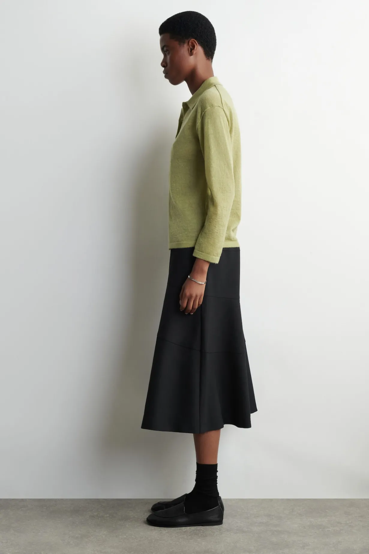 KNITTED MOHAIR-BLEND SHIRT