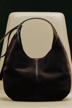KNOLL SHOULDER BAG - SUEDE