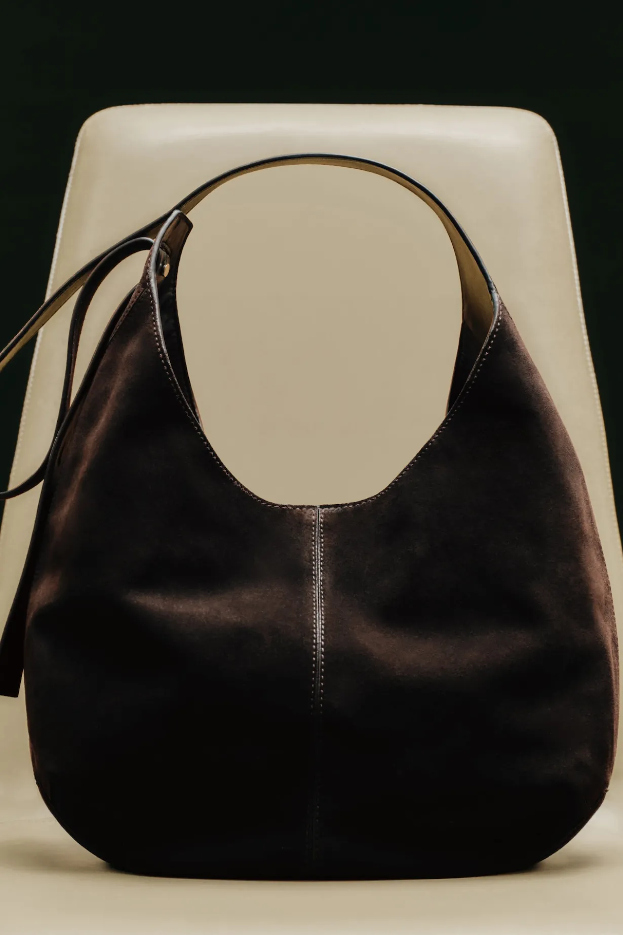 KNOLL SHOULDER BAG - SUEDE