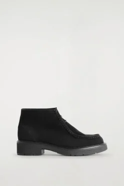 LACE-UP SUEDE ANKLE BOOTS