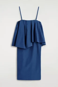 LAYERED BANDEAU MIDI DRESS