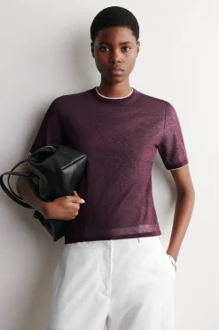 LAYERED KNITTED T-SHIRT