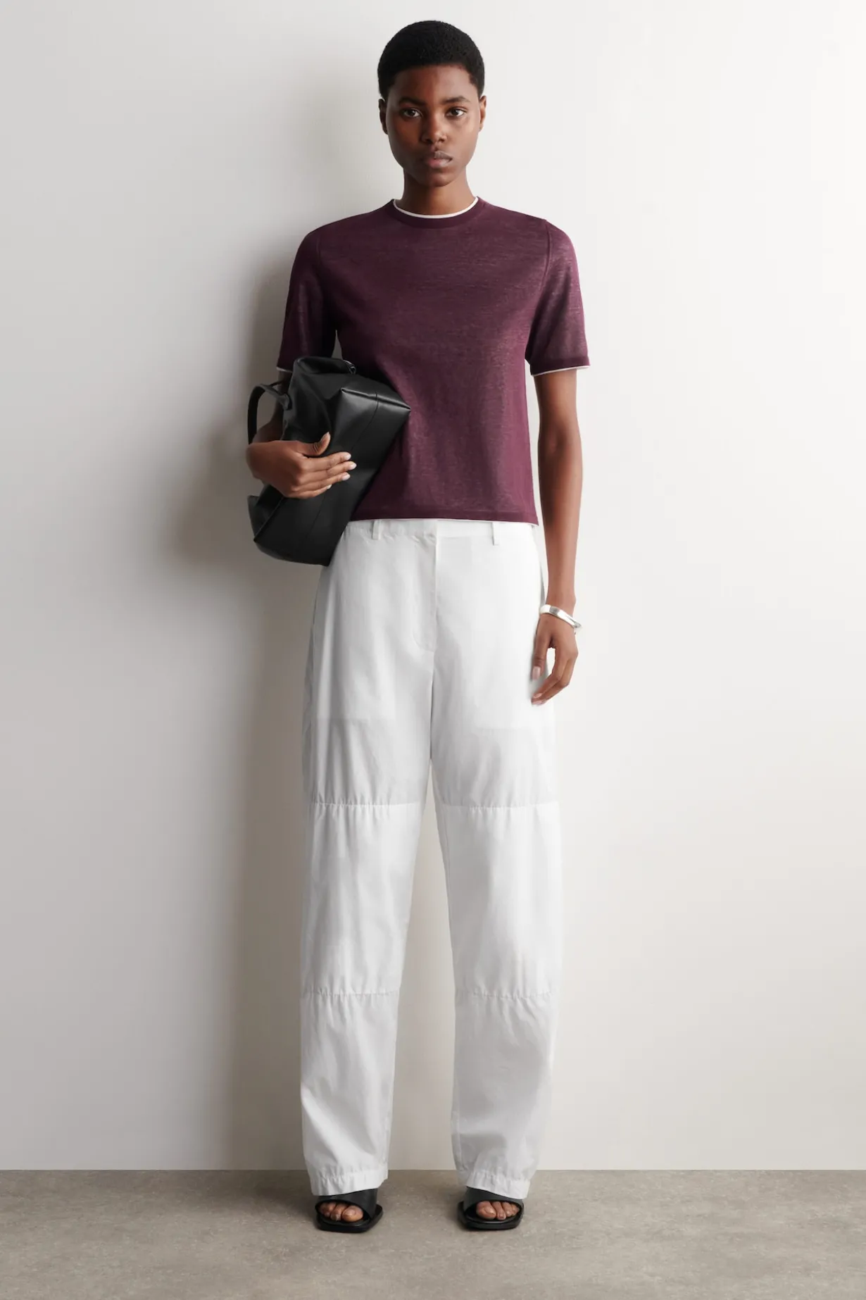 LAYERED KNITTED T-SHIRT