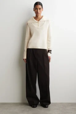 LAYERED MERINO WOOL SWEATER