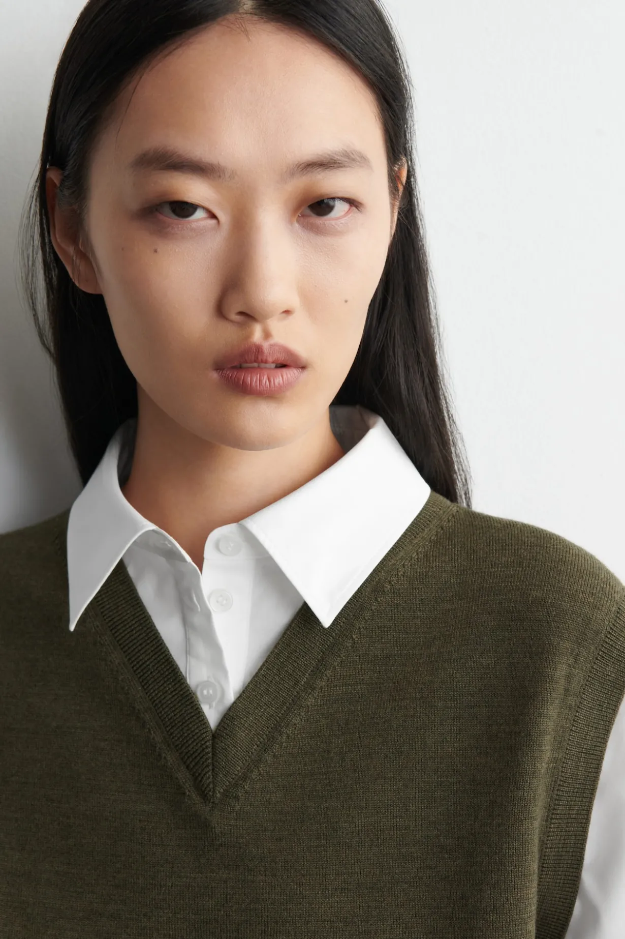 LAYERED MERINO WOOL SWEATER tank