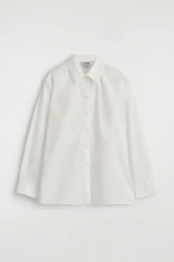 LAYERED-COLLAR PIMA COTTON SHIRT