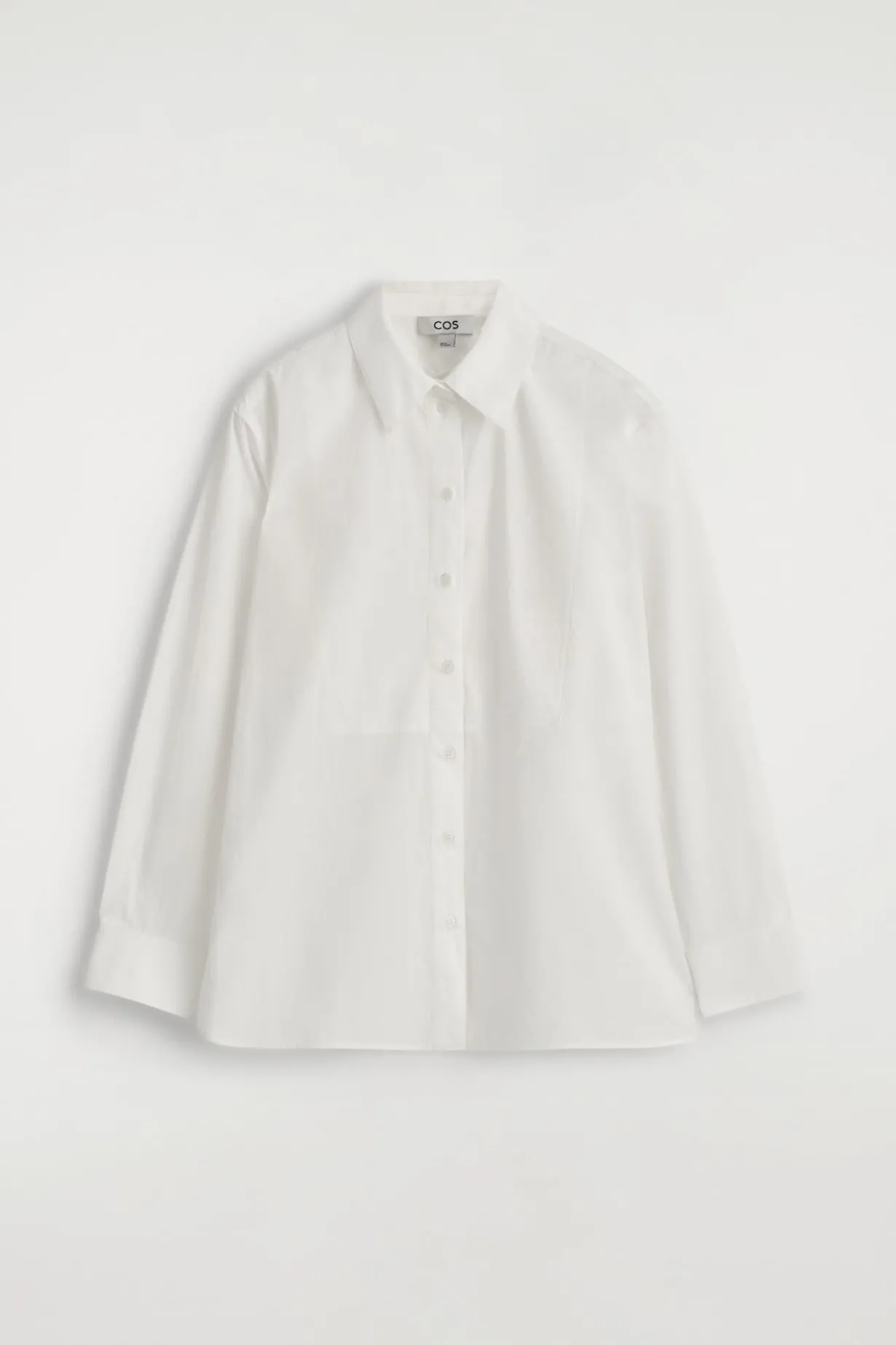 LAYERED-COLLAR PIMA COTTON SHIRT