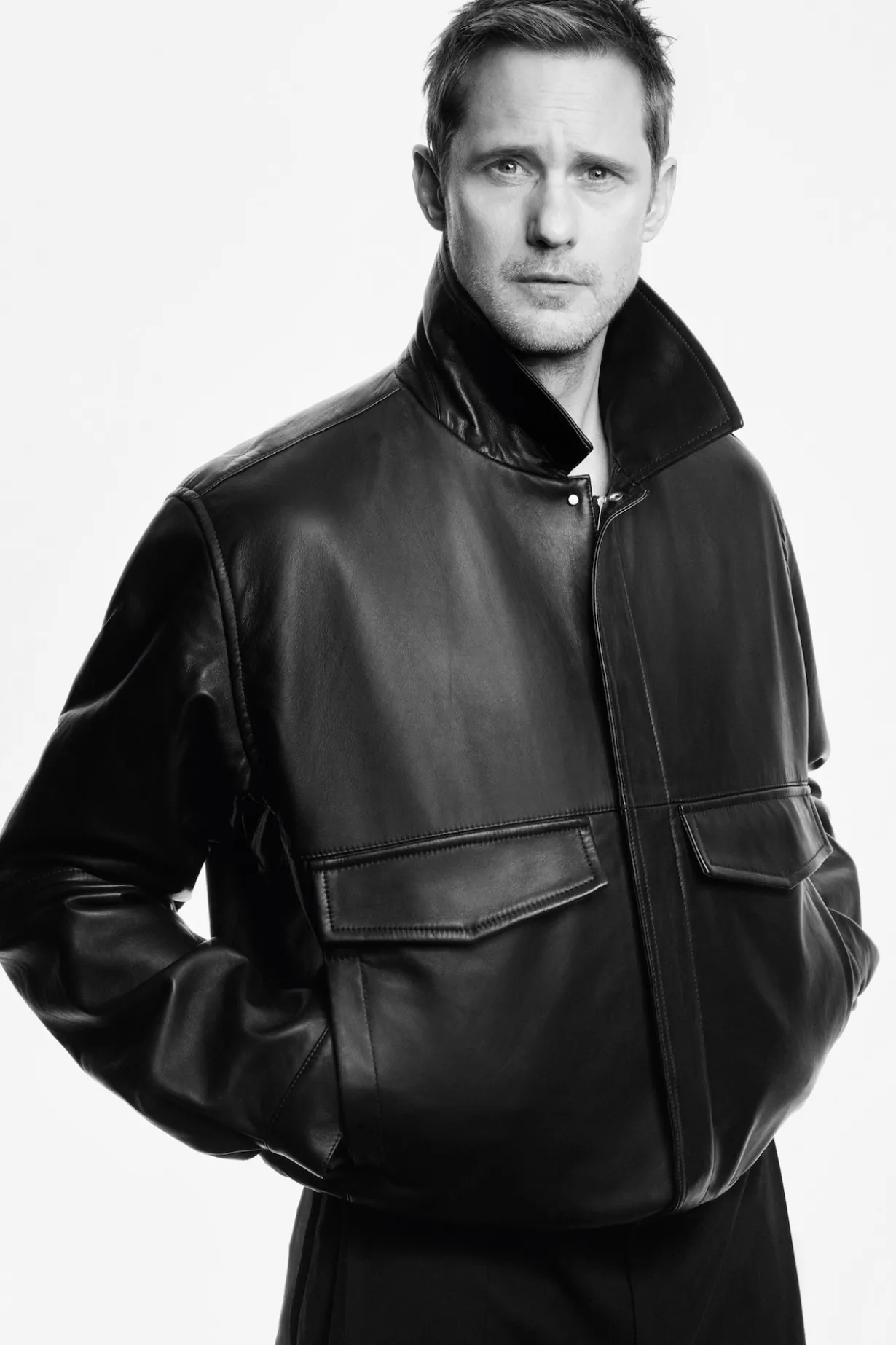 LEATHER BLOUSON JACKET