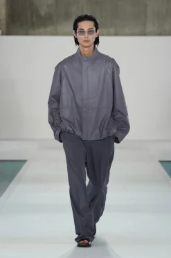 LEATHER BLOUSON JACKET