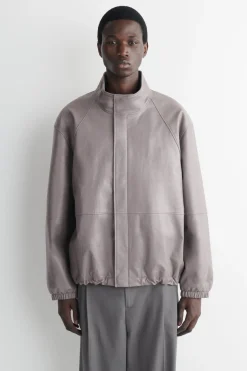 LEATHER BLOUSON JACKET