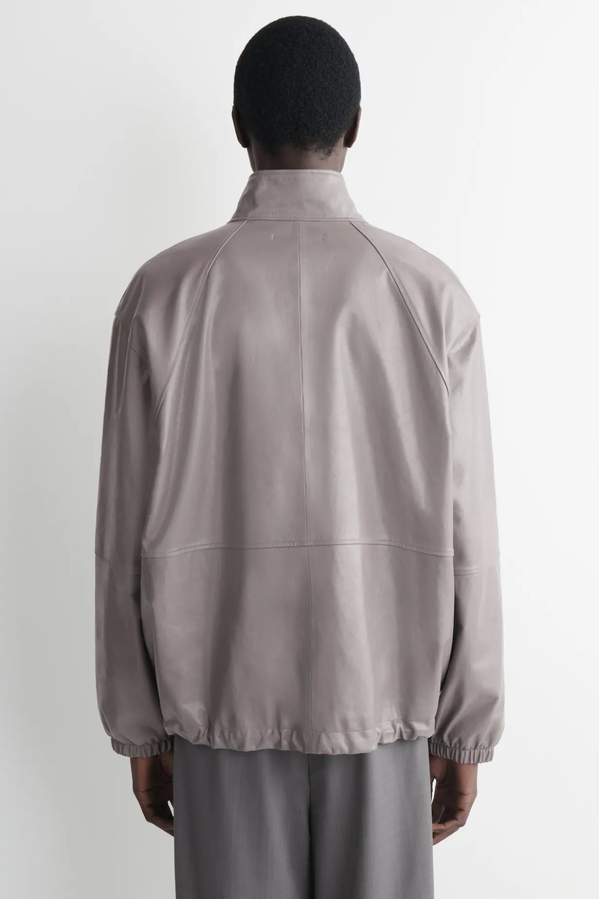 LEATHER BLOUSON JACKET