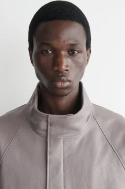 LEATHER BLOUSON JACKET
