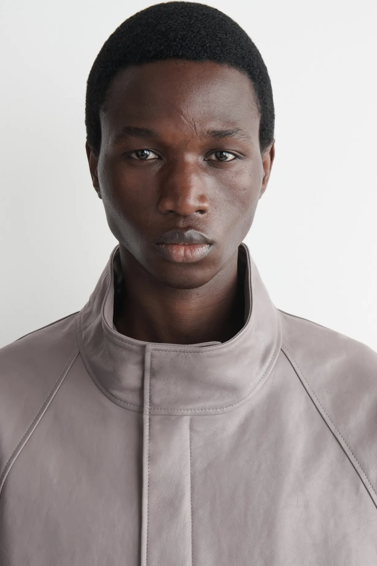 LEATHER BLOUSON JACKET