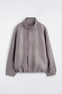 LEATHER BLOUSON JACKET