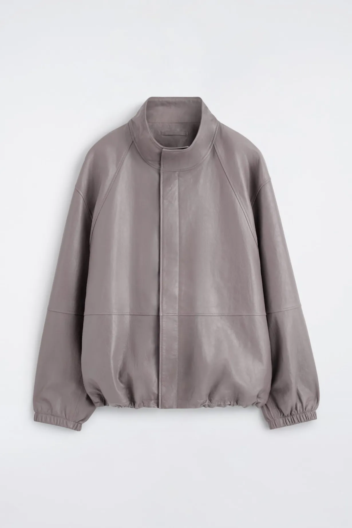 LEATHER BLOUSON JACKET