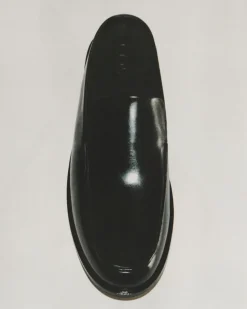 LEATHER MULE LOAFERS