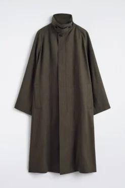 LIGHTWEIGHT COTTON-HERRINGBONE TRENCH COAT