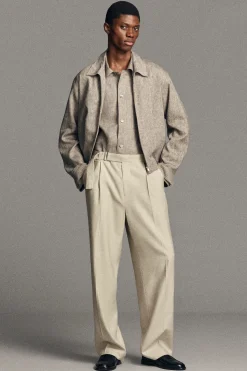 LINEN BLOUSON JACKET