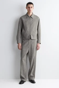 LINEN BLOUSON JACKET