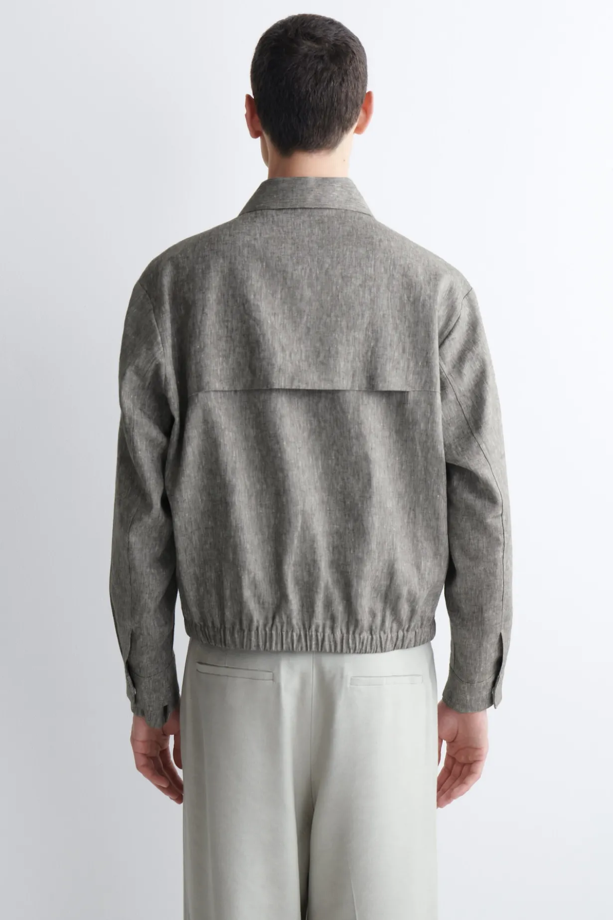 LINEN BLOUSON JACKET