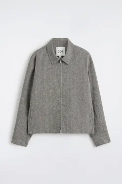 LINEN BLOUSON JACKET