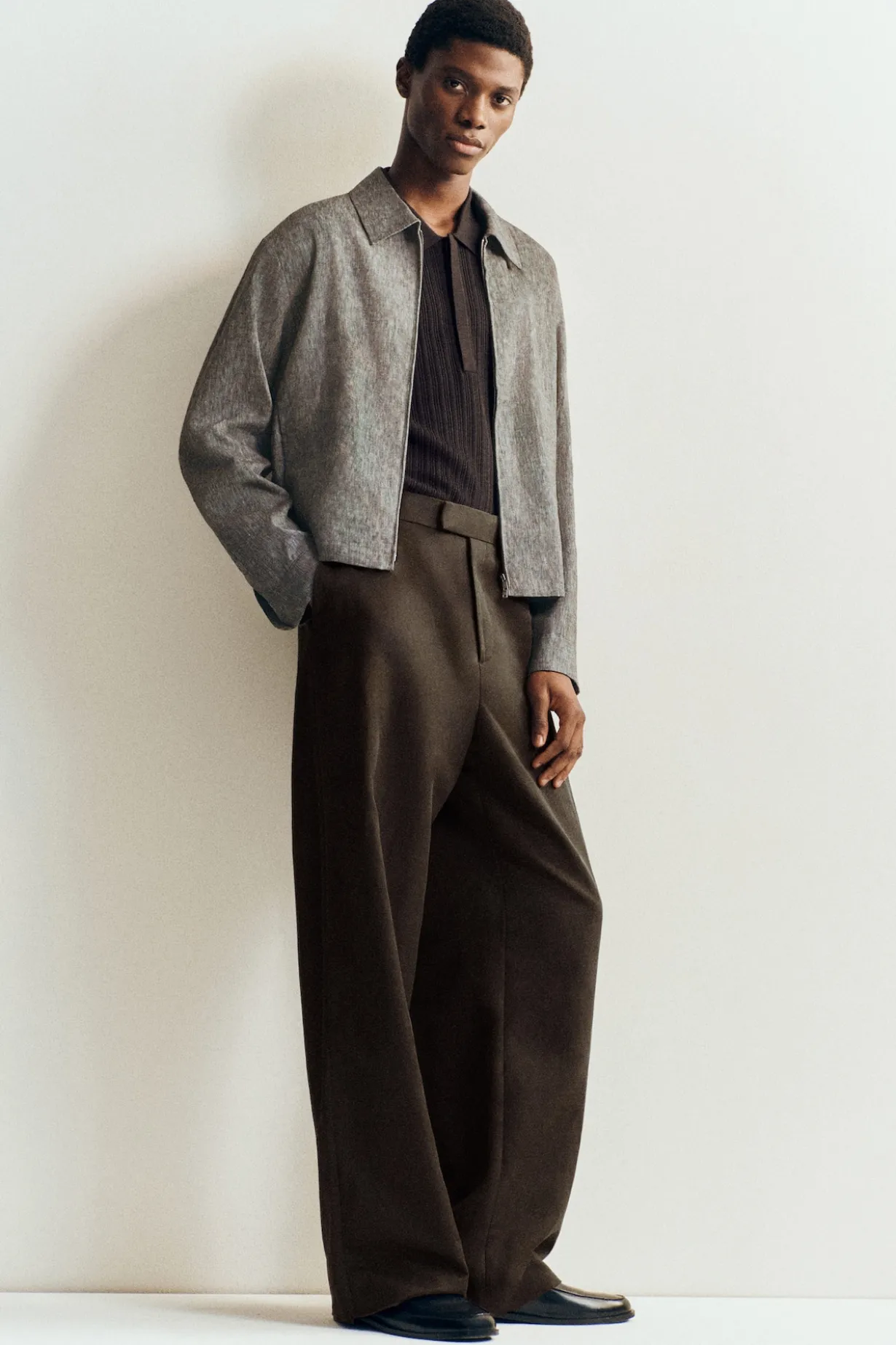 LINEN BLOUSON JACKET