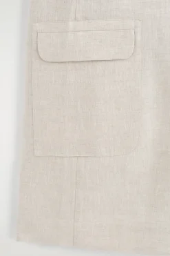LINEN MINI SHIFT DRESS
