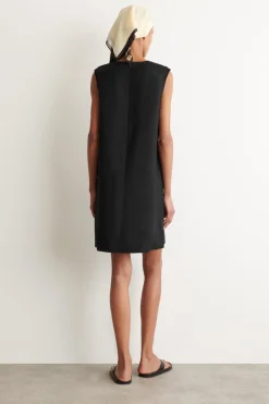 LINEN MINI SHIFT DRESS