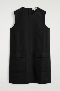LINEN MINI SHIFT DRESS