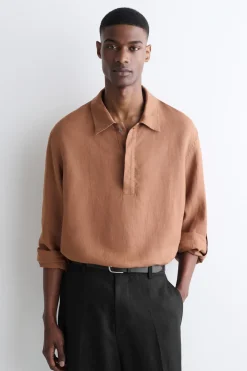 LINEN POPOVER SHIRT