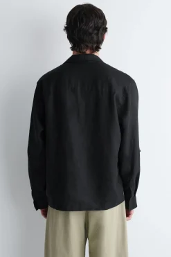 LINEN POPOVER SHIRT