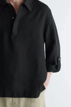 LINEN POPOVER SHIRT